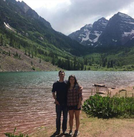 Dr. Erika Navarro with her husband, Patrick Duran.